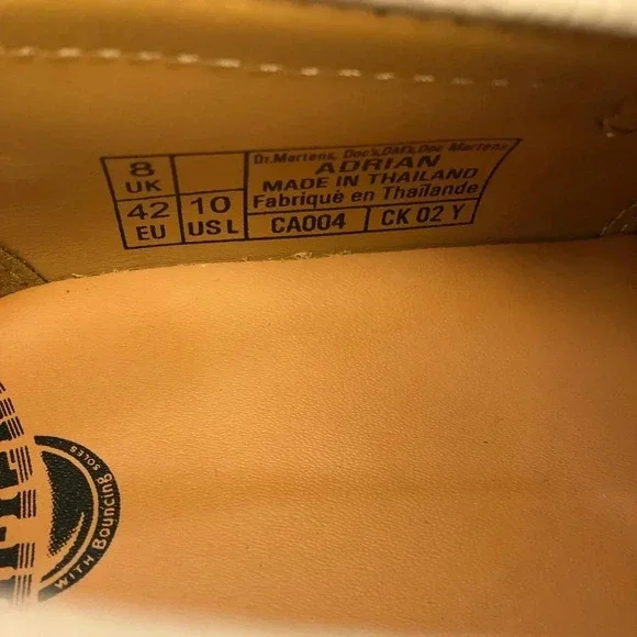 Dr. Martens Adrian Leather Tassle Loafers NWT/NWB | Vintage Taupe - Size 10 - Picture 14 of 14